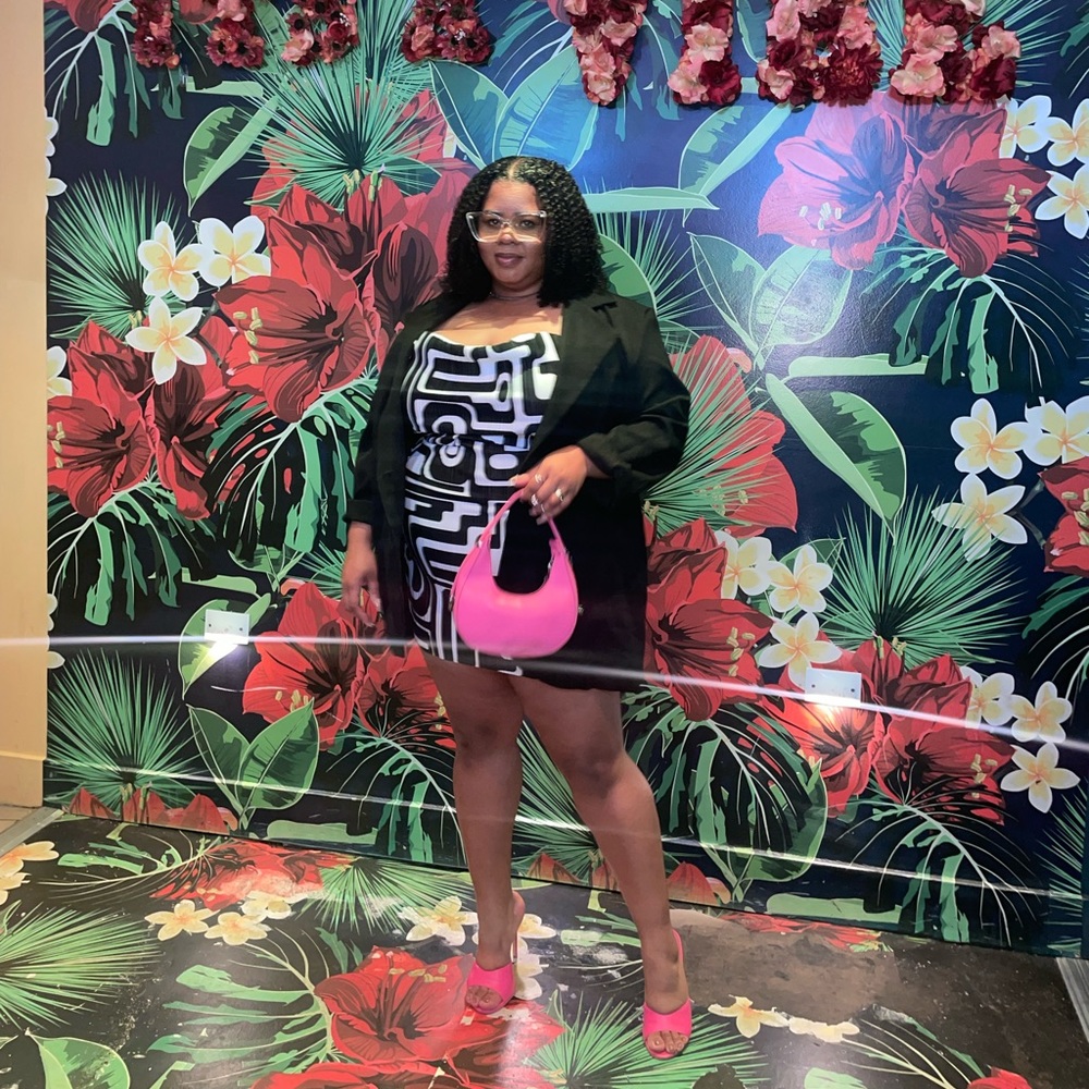 Detailed Print Dress